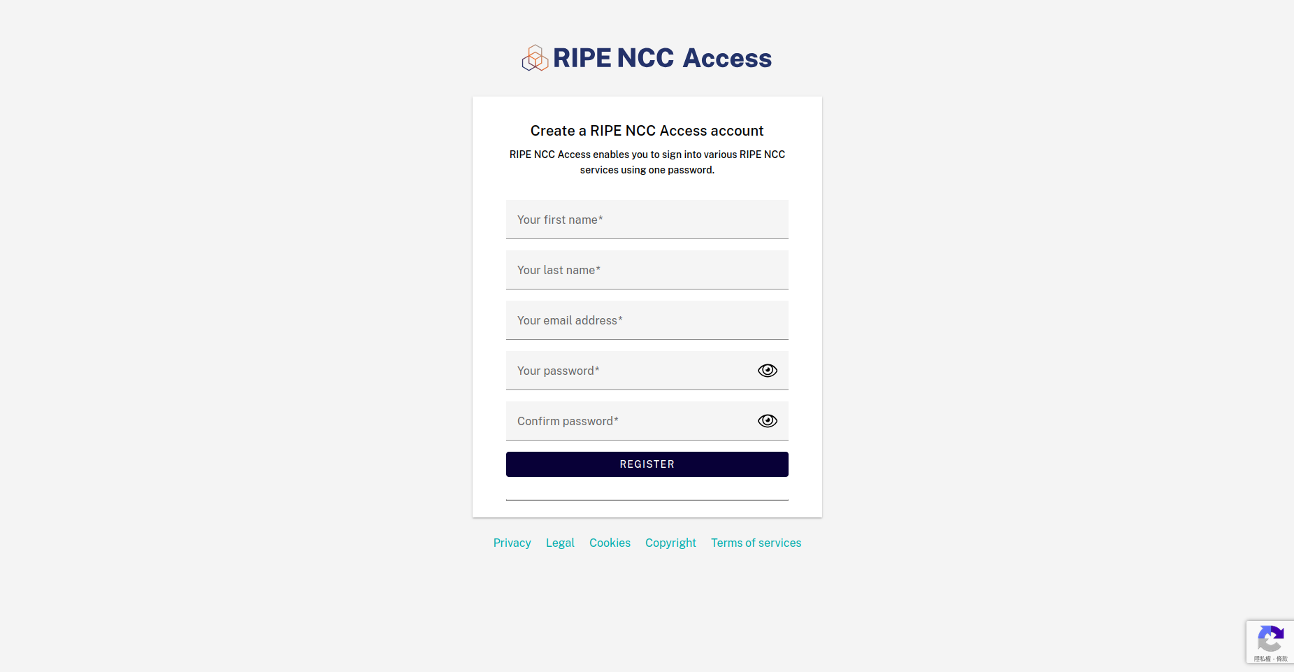RIPE Register A Account
